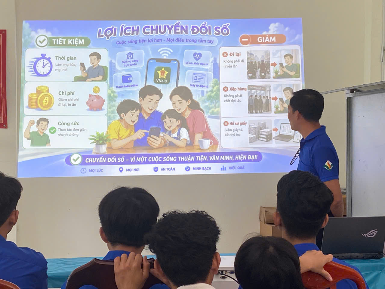 Ảnh 1 Quang cảnh buổi tuyên truyền