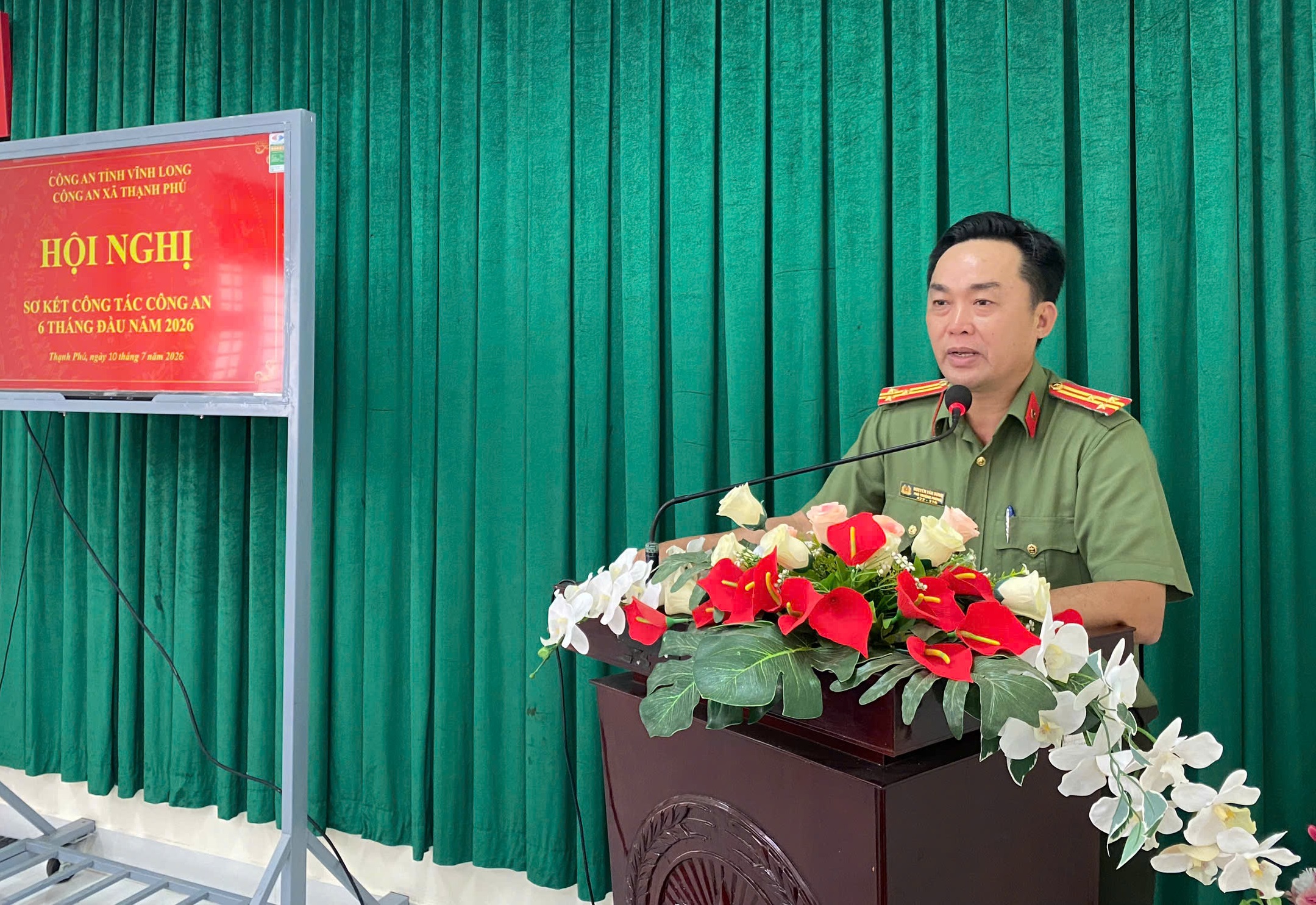 đại diện lãnh đạo phòng Tổ chức phát biểu tại Hội nghị