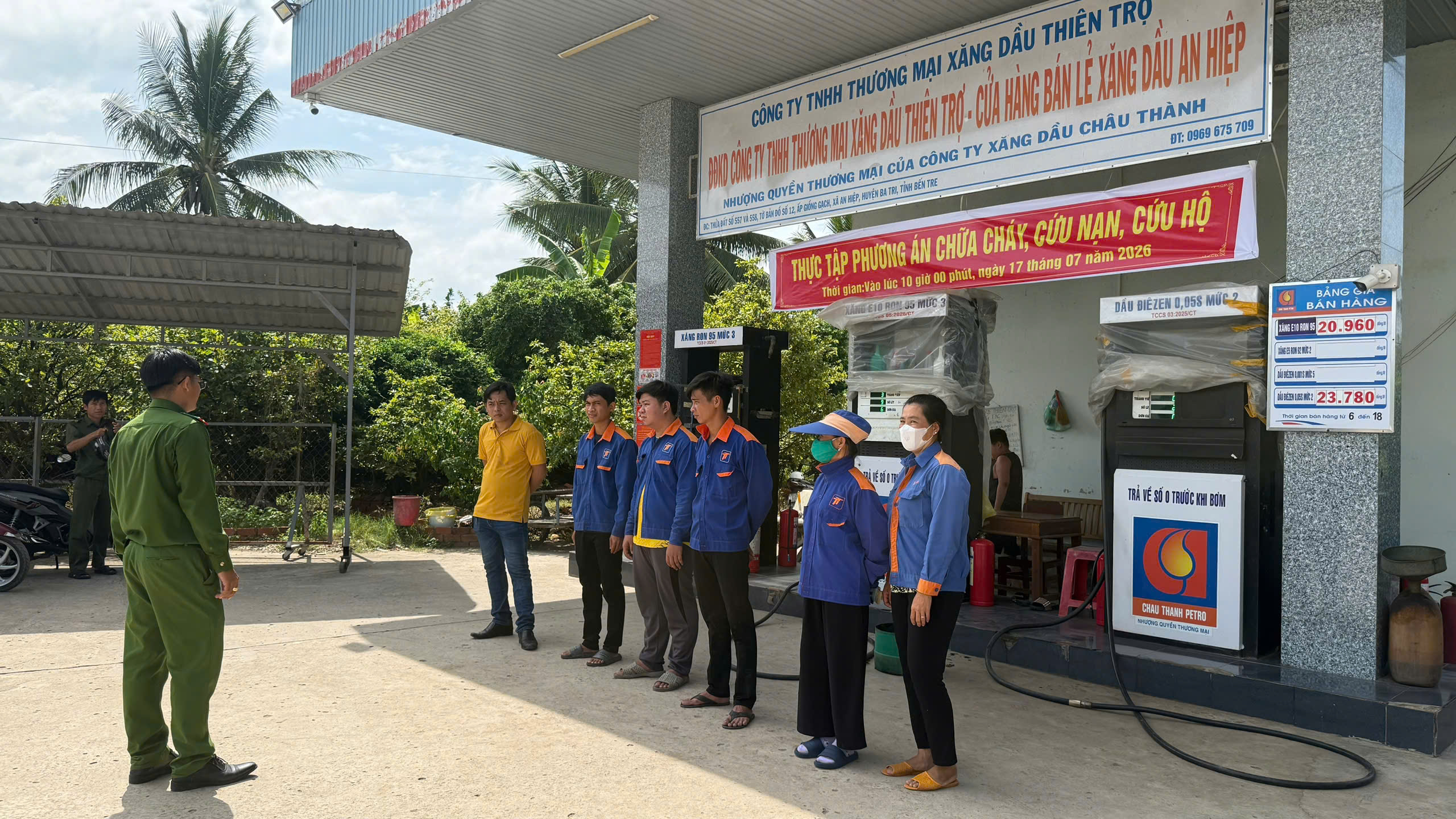 Hướng dẫn cơ sở tổ chức thực tập phướng án chữa cháy và CNCH