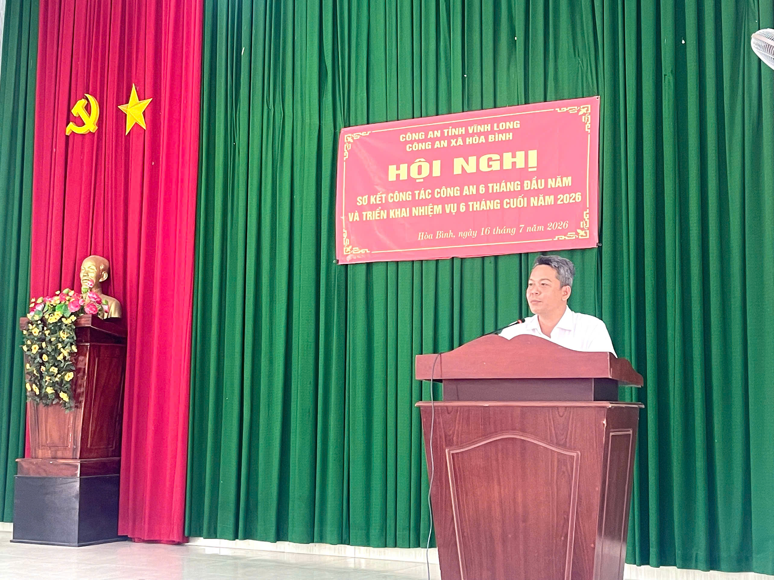 phát biểu chỉ đạo của đồng chí Nguyễn Hoàng Khang Phó Bí thư Đảng ủy, Chủ tịch UBND xã