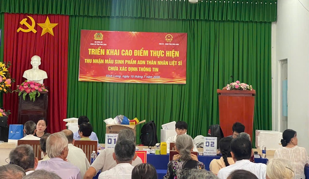 Quang cảnh nơi thu nhận mẫu sinh phẩm ADN