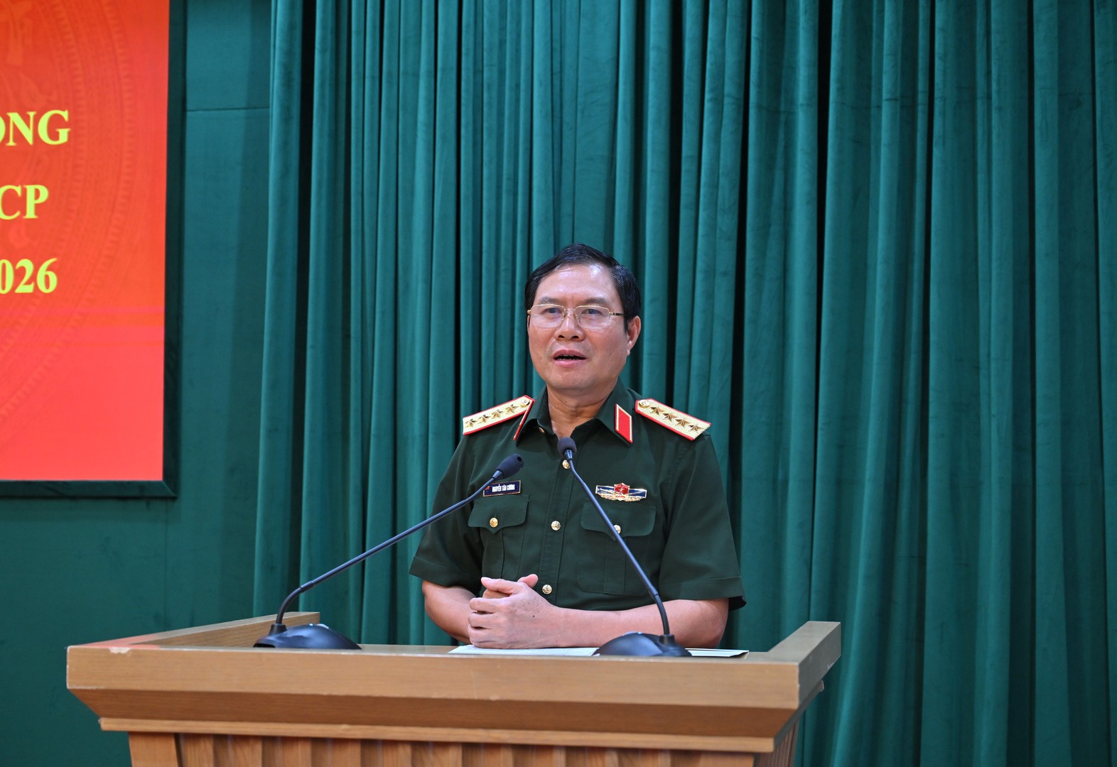 Thứ trưởng Nguyễn Tân Cương phát biểu tại Hội nghị