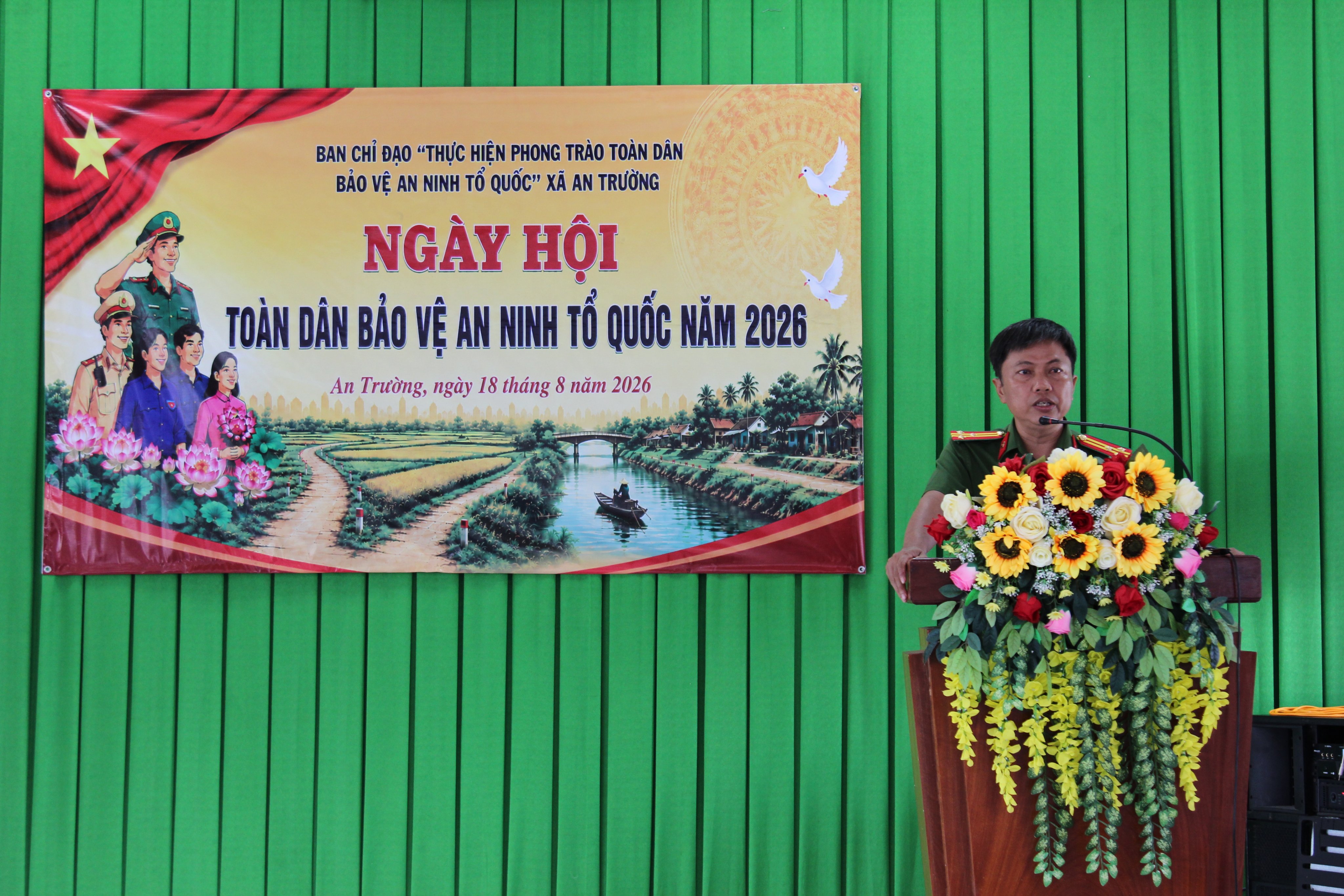 3 Đồng chí Trưởng Công an phát biểu tại ngày hội
