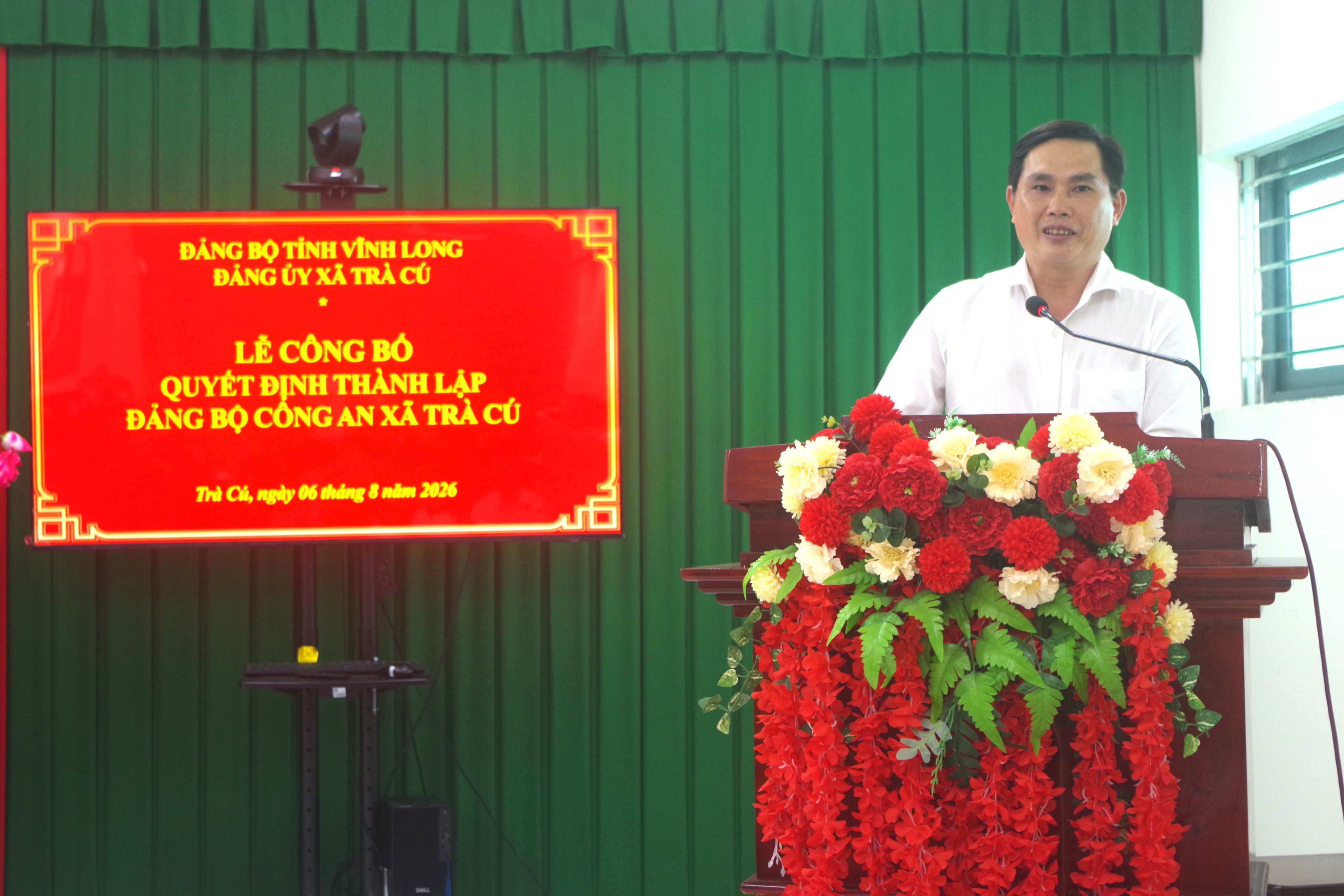 Đ c Lê Thanh Bình Bí thư Đảng ủy phát biểu chỉ đạo
