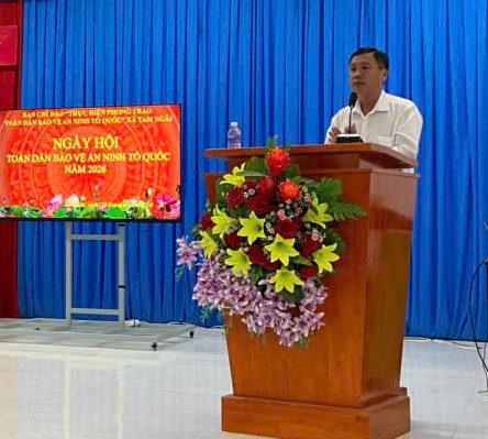 Đ c Nguyễn Thanh Vũ Ủy viên Ban Thường vụ Đảng ủy, Phó Chủ tịch UBND xã