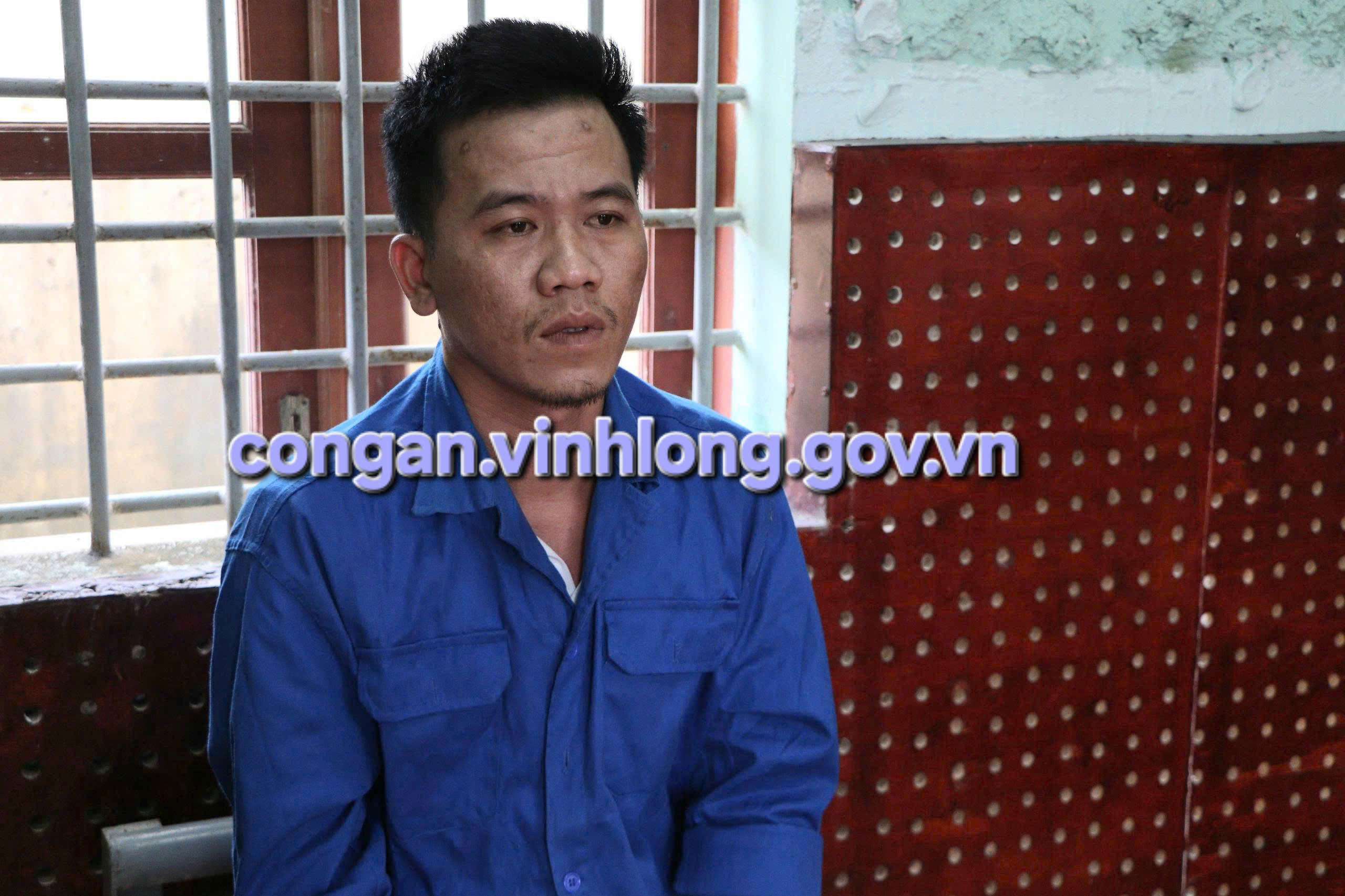 Phan Thanh Tình tại cơ quan Công an