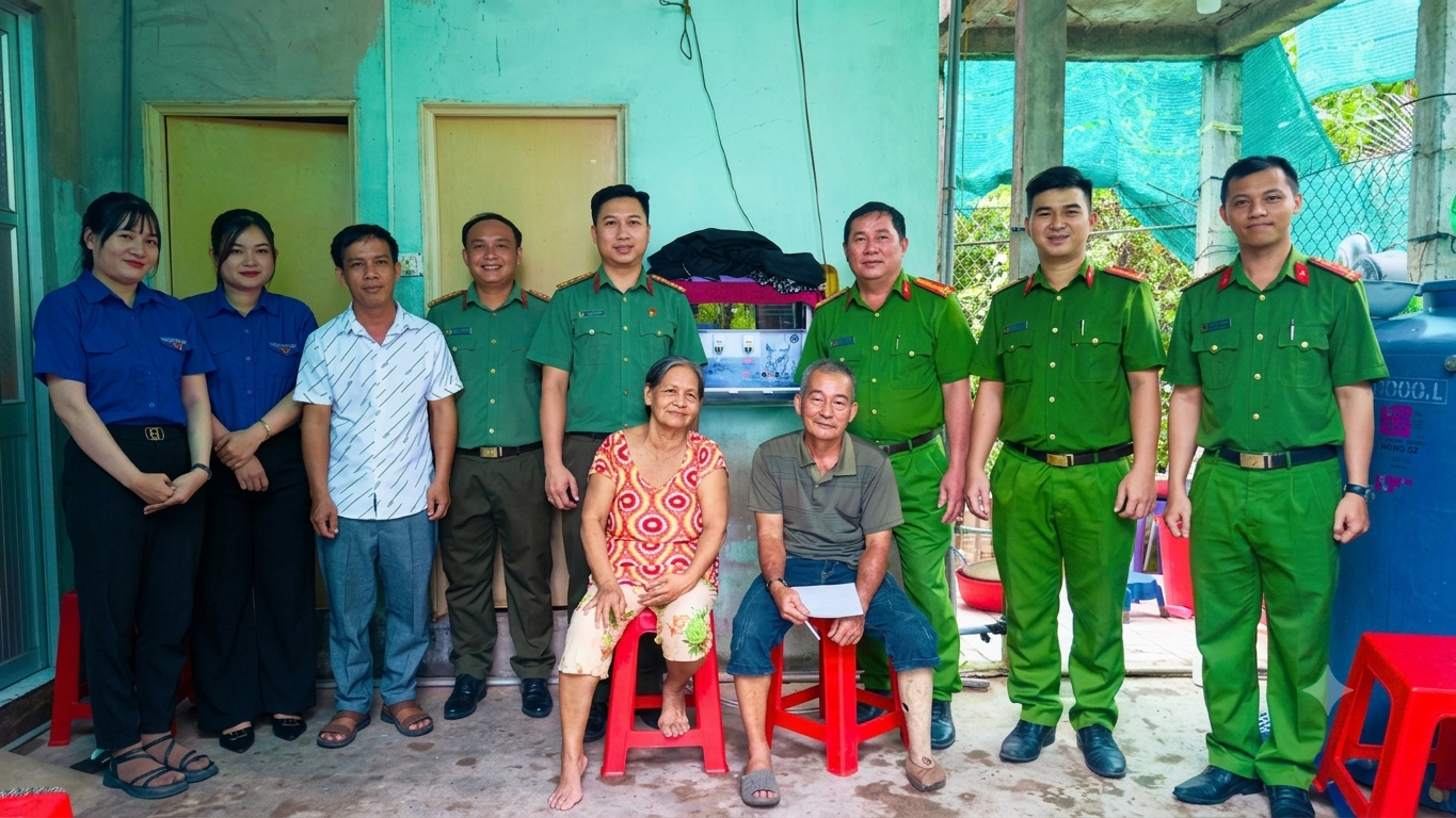 Thăm tặng quà gia đình chính sách