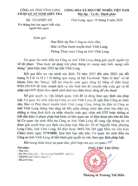 THONG BAO TIM NGUOI BIET VEC