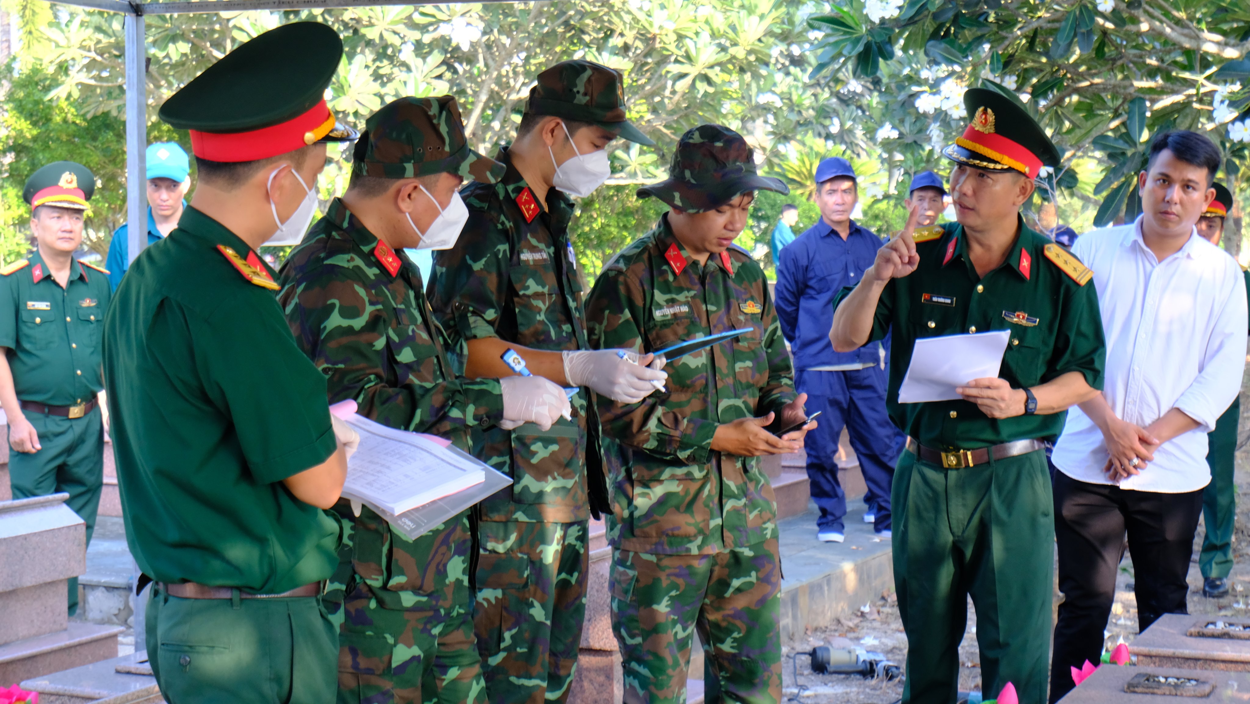 Triển khai lấy mẫu sinh phẩm từ hài cốt liệt sĩ