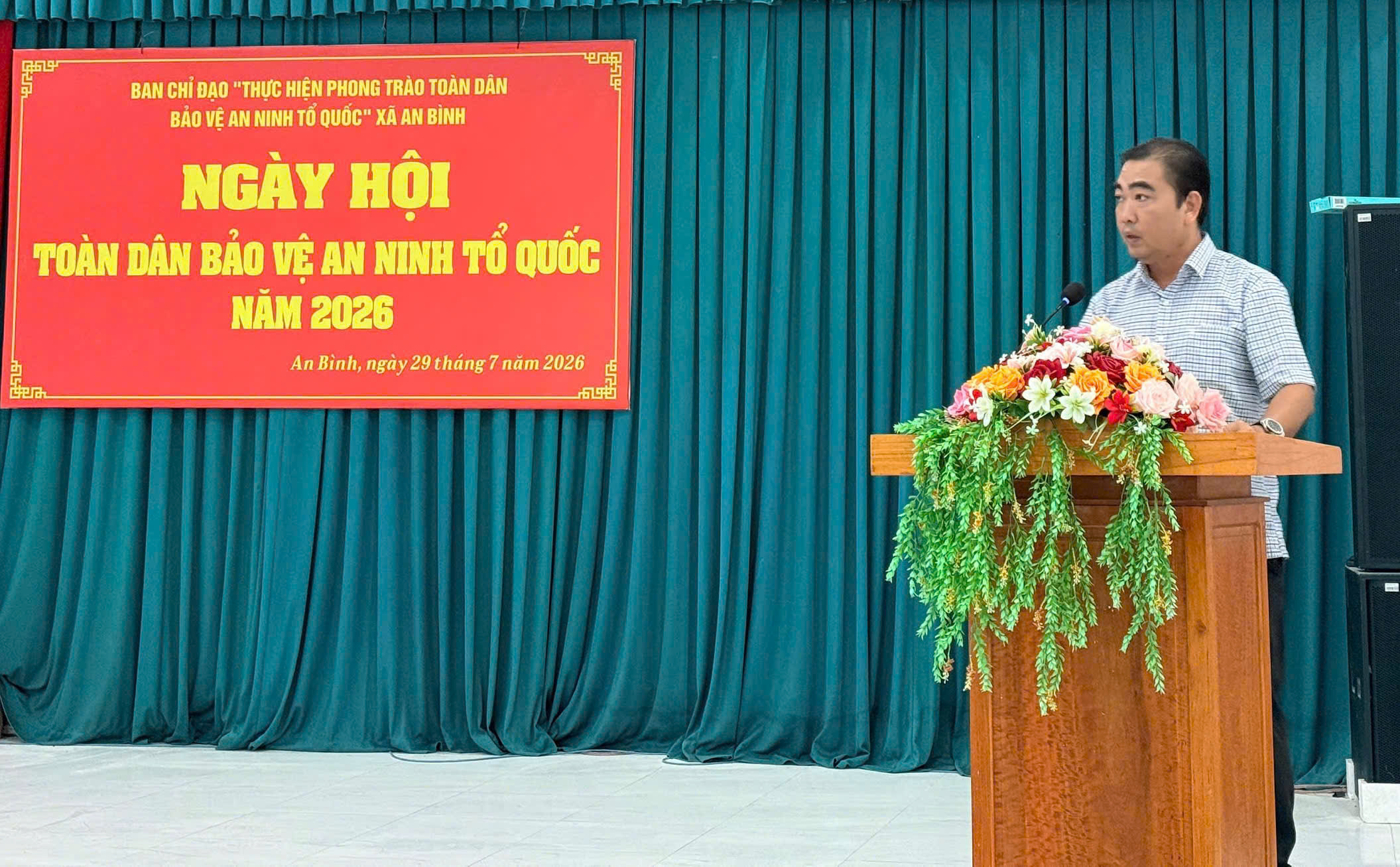 Trưởng Ban chỉ đạo phát biểu