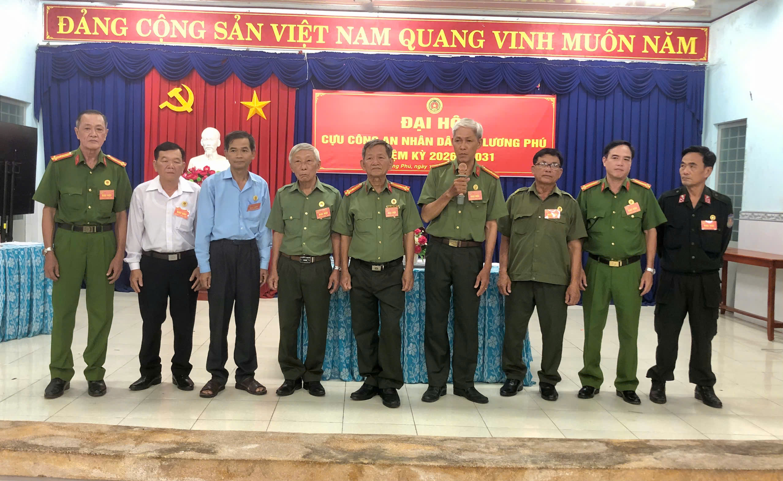 Ban Chấp hành Hội Cựu CAND xã Lương Phú, nhiệm kỳ 2026 2031 ra mắt Đại hội