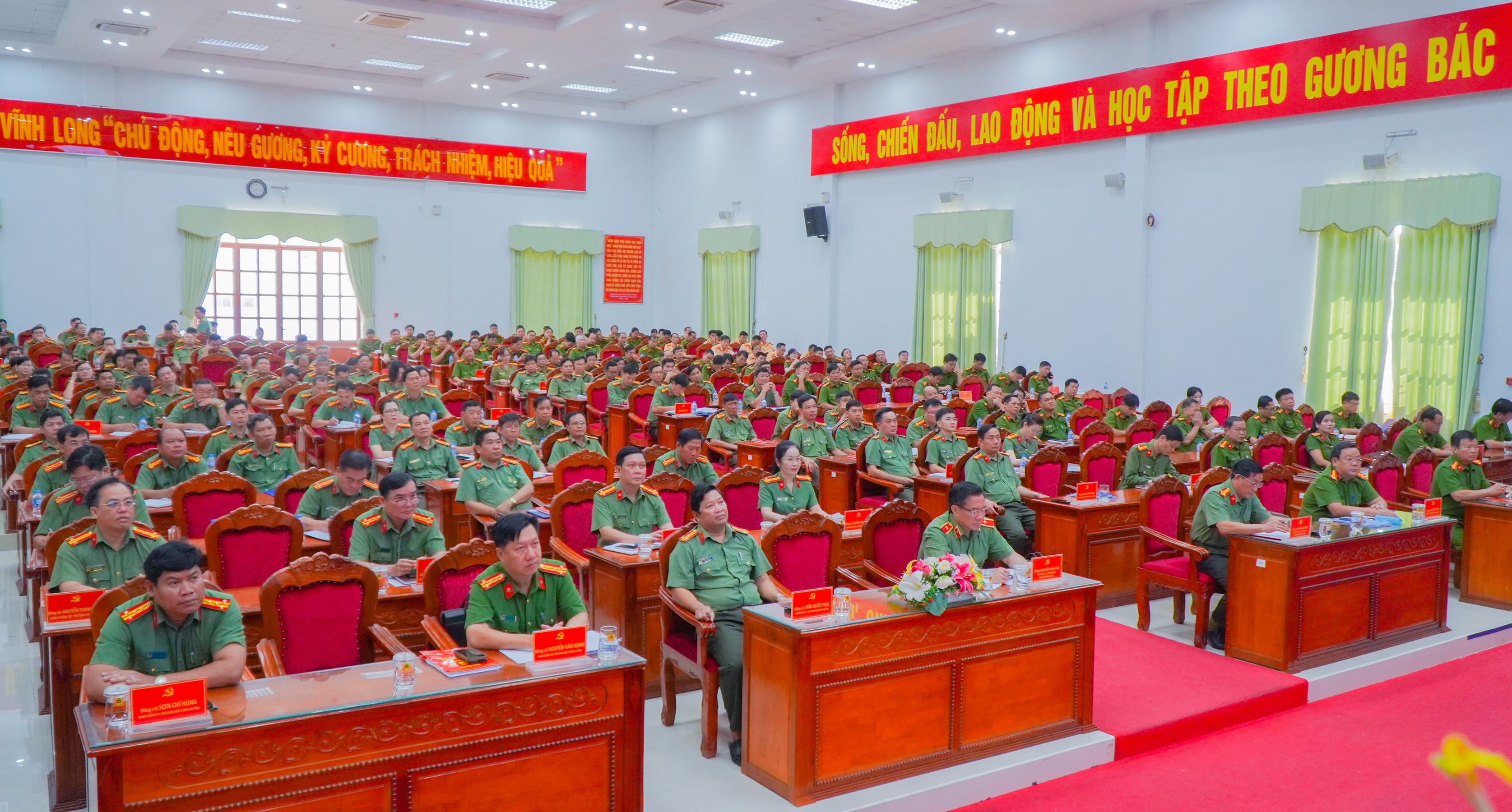 Điểm cầu Công an tỉnh Vĩnh Long