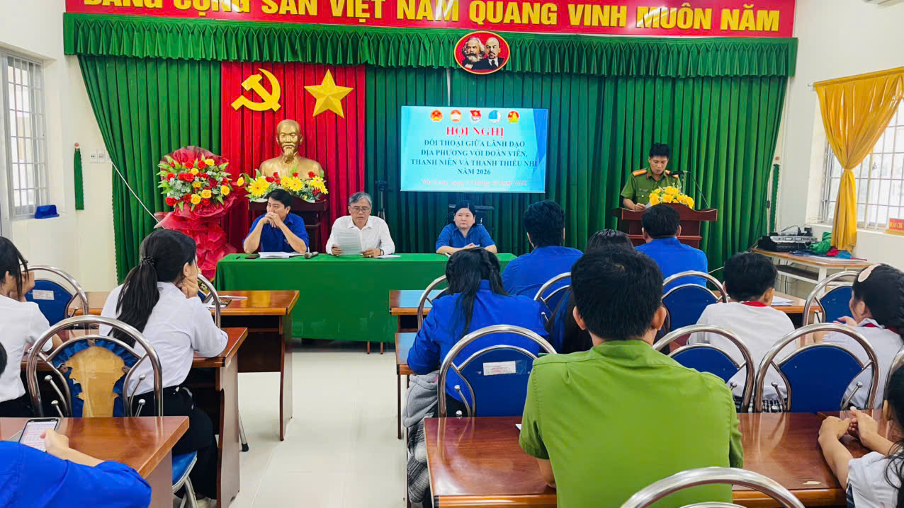 CAX Nhị Long tham gia hội nghị đối thoại với đoàn viên thanh niên